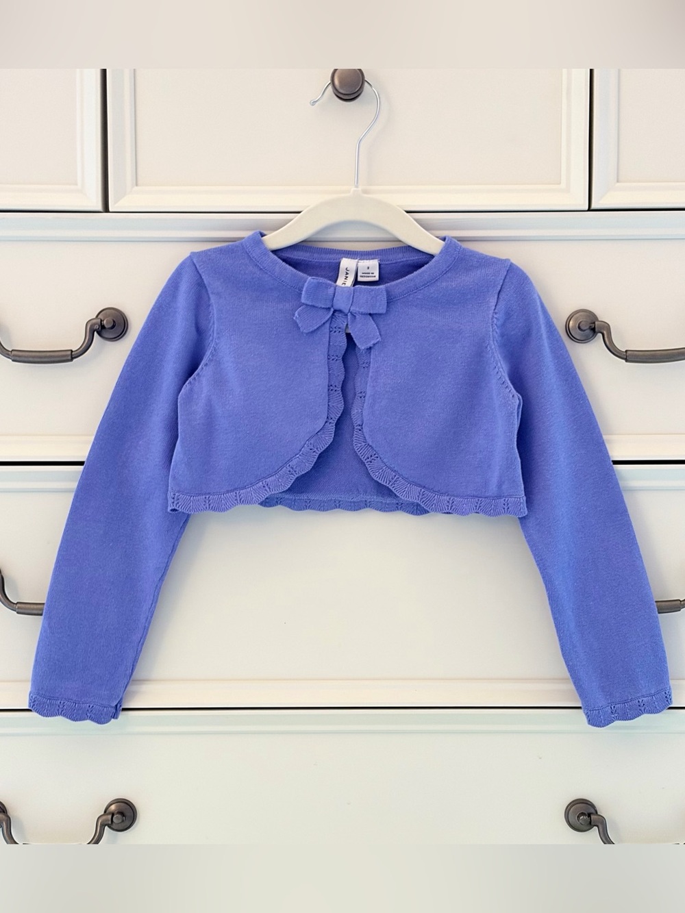 EUC Janie & Jack Periwinkle Cropped Shrug Size 3